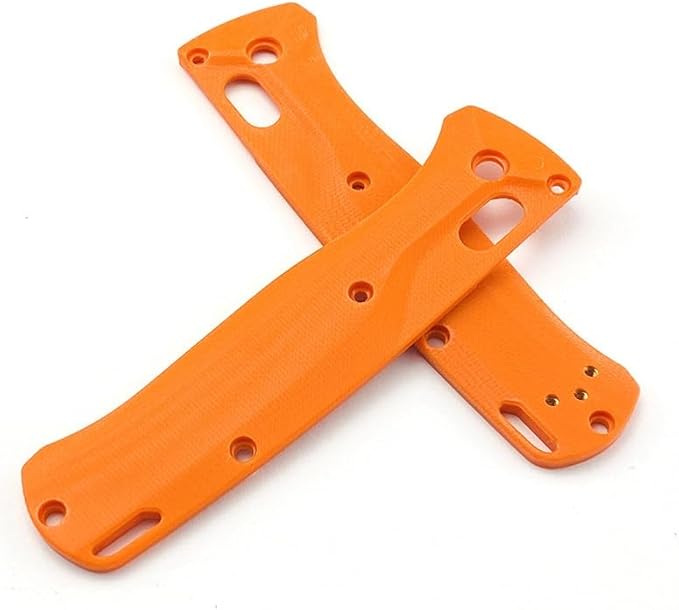 1 Pair G10 Scales Handle Patch Blank DIY Replacement in Orange Color Fits for Bugout 535