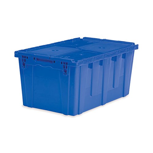 Extra Large Storage Tote with Lid 26.9L x 17W x 12.6H - Blue