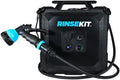 Camp Shower 4 Gallon Capacity 12 Volt Battery Powered Heat The Water Through Hyperheater (Heater Sold Separately) 5 Setting Spray Nozzle 7 Feet Long Hose Portable