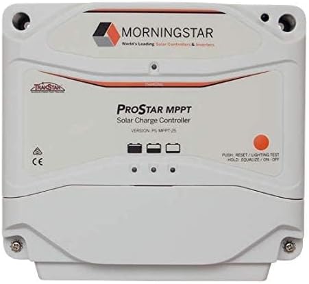 Morningstar Prostar 25A MPPT Solar Charge Controller (PS-MPPT-25) - Solar Panel Regulator Supports 12V/24V LA/Lithium Batteries LVD/Lighting Control HazLoc Rated Low Noise - Designed in The USA