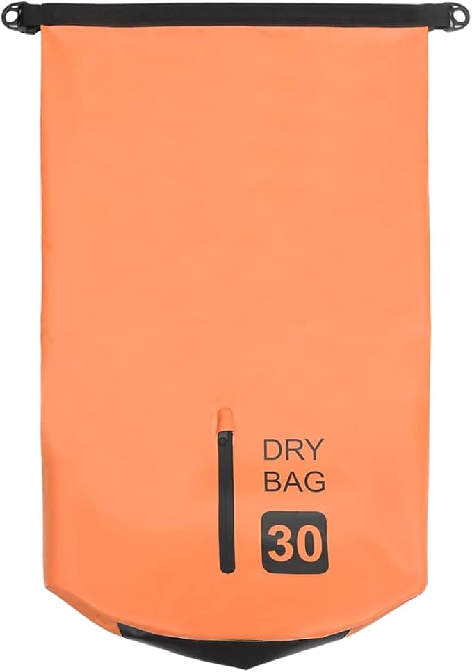SKM Dry Bag with Zipper Orange 7.9 gal PVC