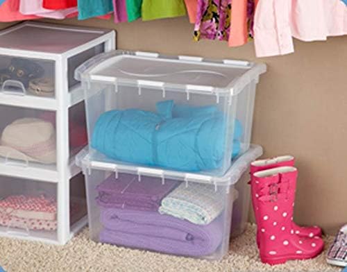 STERILITE 19148006 48QT Hinged Lid Store Box
