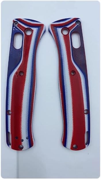 1 Pair G10 Scales Fits for Bugout 535 Custom Triple Colors Handle Patch DIY Replacement Accessory