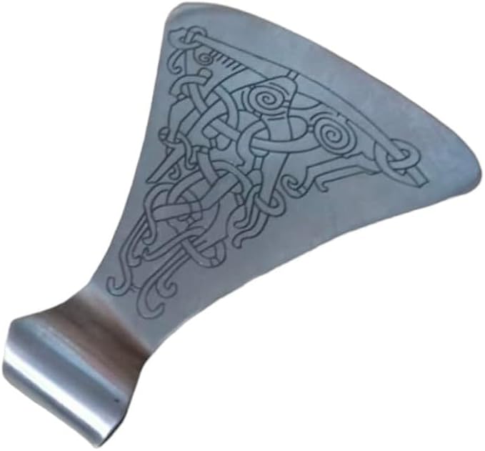 Viking Axe Blade Forged Camping Axe High Carbon Steel EN 45 Sharp Blade Viking Bearded Nordic Handmade Camping Axe Hatchet-Norse Axe Tomahawk Vikings Bearded A12 Axe AZHAN STEEL CRAFT