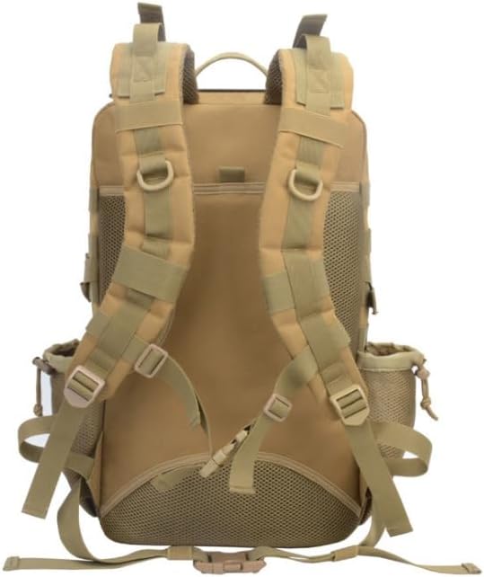 Tactical Backpack Military Molle Hiking 45L Outdoor Bag Sports Bag Field Tactical Khaki