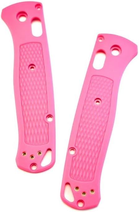 1 Pair Custom Plastic Scales Handle Replacement Fits for Bugout 535(Pink)