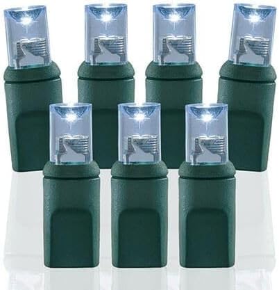 Pro Christmas LED Christmas Lights – 70 Count Wide Angle Conical String Lights – Professional Grade Indoor/Outdoor Commercial Holiday Light Set for Trees Bushes &amp Décor – Pure White