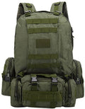 Magik 55L Upgrade Tactical Military Backpack Rucksack Camping Bag Travel Hiking (Army Green)