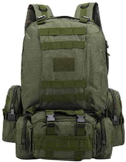 Magik 55L Upgrade Tactical Military Backpack Rucksack Camping Bag Travel Hiking (Army Green)