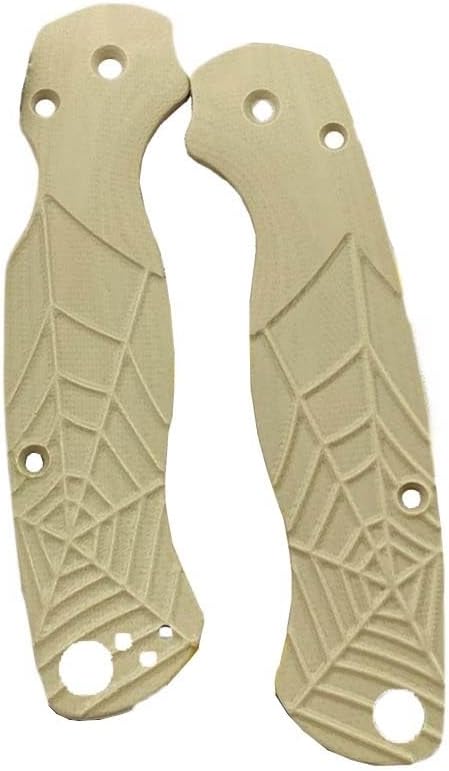 1 Pair G10 Scales Handle Fits for C81 Paramilitary 2 Custom Handle Patch DIY Making Replacement Accessory(Beige)