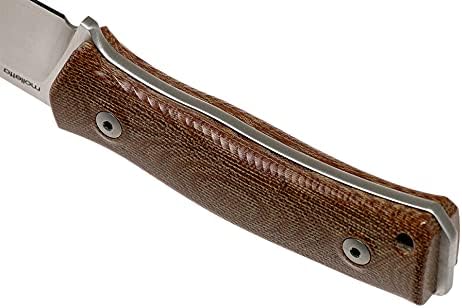 LionSTEEL M4 Fixed Blade FatCarbon Glow in the Dark Carbon Fiber Handle Scales Full Extended Tang Construction M390 Steel Blade Triple Stitched Leather Sheath KAVISO Exclusive