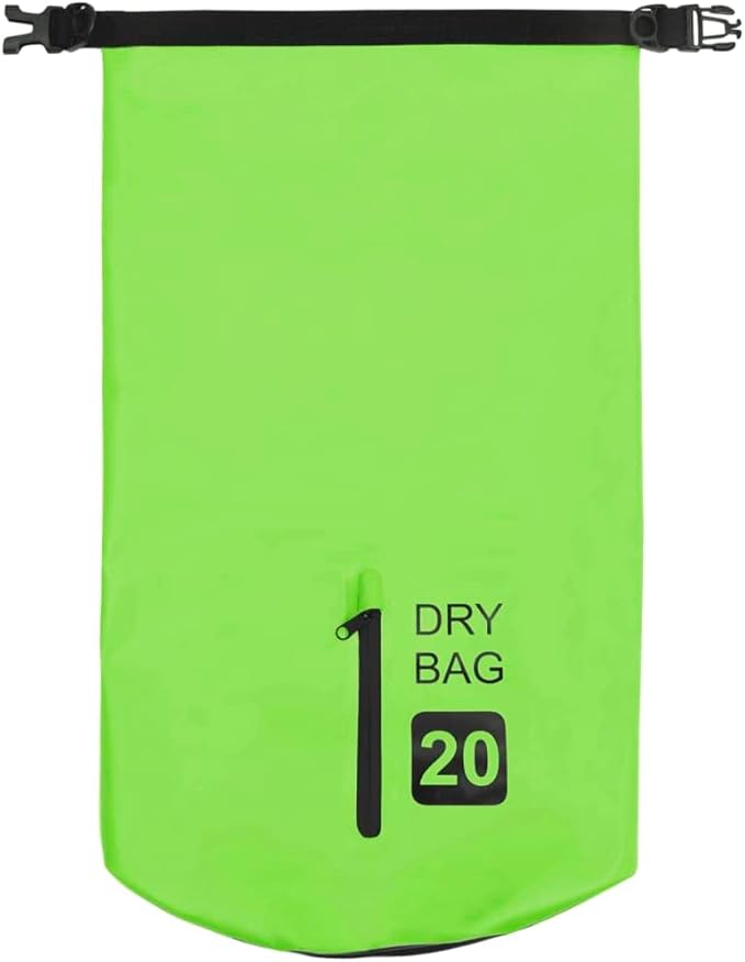 YAFF Dry Bag with Zipper Green 5.3 gal PVC (1.342lbs)
