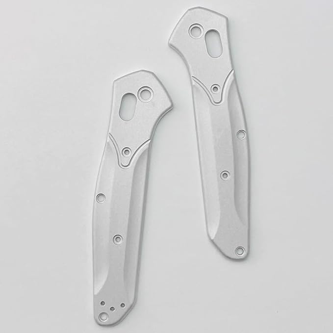 1 Pair Custom Aluminum Alloy Scales Fits for Osborne 940 Sandblasting Handle Patch DIY Accessory