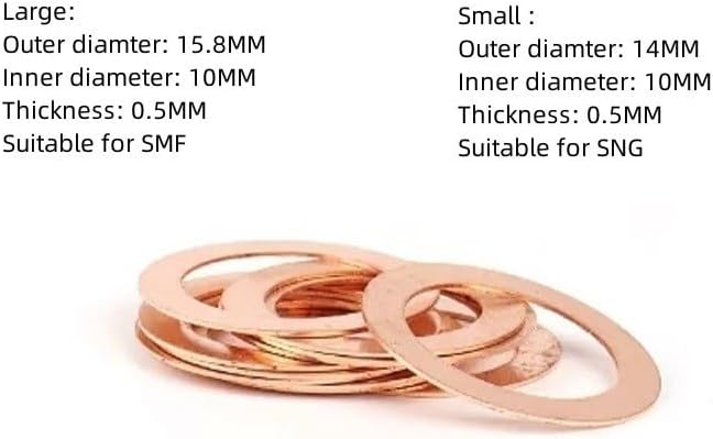 2-Piece Set CNC Copper Washer Repalcement Fits for Strider SNG and SMF(Small)