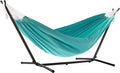 450lbs Capacity Double Hammock Adjustable Hammock Bed with 9ft Heavy Duty Steel Stand Includes Portable Carrying Case Easy Set up Aruba