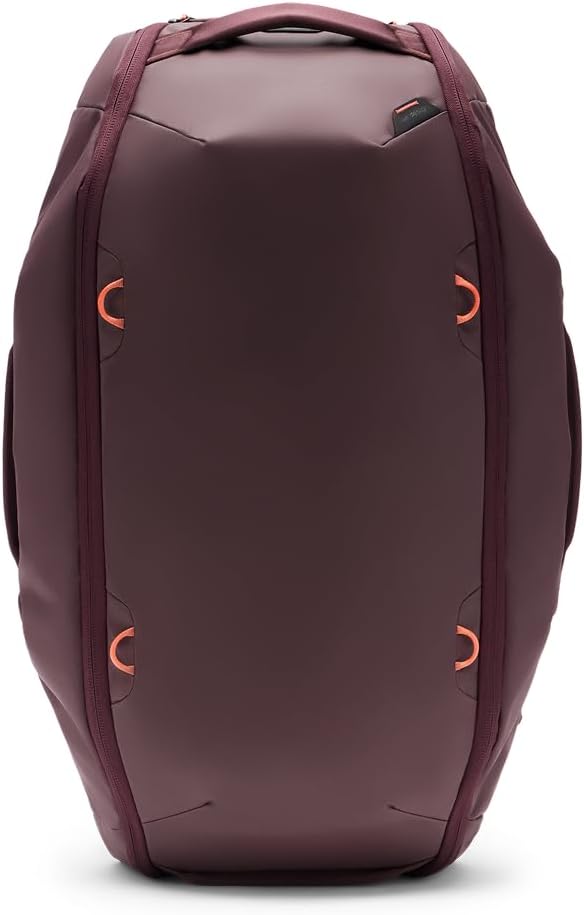 Peak Design Travel Duffelpack 45-65L Eclipse Weatherproof Duffel Backpack Expandable Extra-Long Zip Stowable Straps Fits Packing &amp Camera Cubes Versatile Bag for Travel &amp Adventure