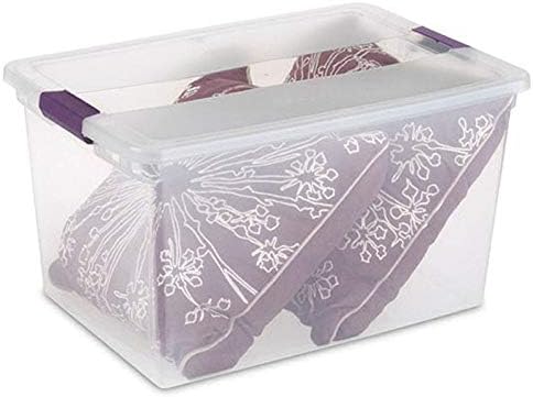 Sterilite Storage Solution with 106 Quart Clear Tote w/Latching Lid 4 Pack and 66 Quart Clear Tote w/Latching Lid 6 Pack