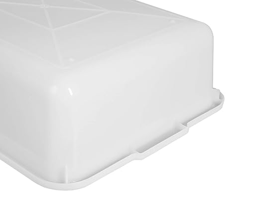 4-Pack Bus Box 13 L Commercial Plastic Bus Tubs White Wash Dish Basin