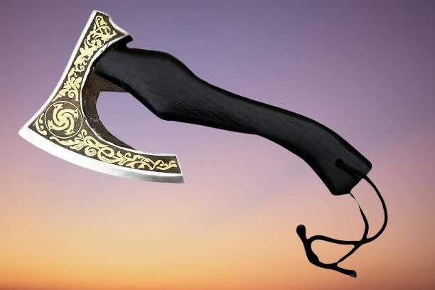 Custom Handmade Carbon Steel Tomahawk Hatchet – Black Ash Wood Handle | Throwing Axe &amp Outdoor Tool