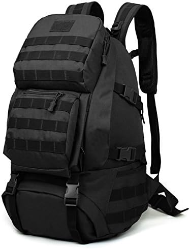 Huntvp Military Tactical Backpack Rucksack Gear Assault Pack Student School Bag Black