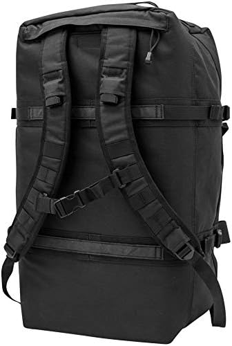 LAPG Expedition Carry-On Travel Duffel Bag Multi-Way Outdoor Travel Bag with Backpack Straps Black