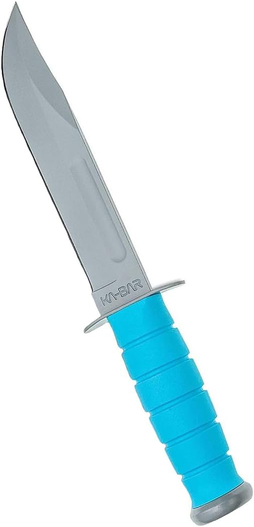KA-BAR 1313SF Ussf Space-Bar Knife Blue Kraton G Handle Gray Hard Sheath Straight Edge