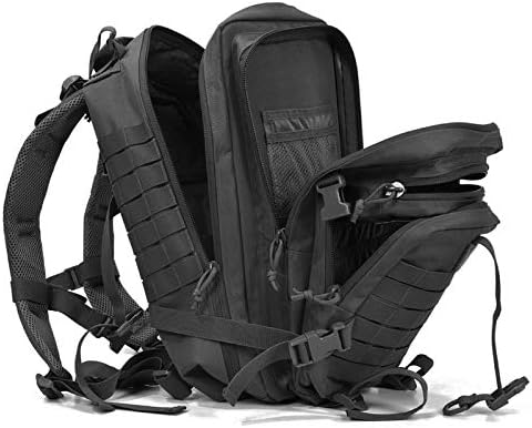 Tactical Assault Bugout Backpack 45L Molle Bag Bug 3 Day Bugout Bag Military Syle (Black)