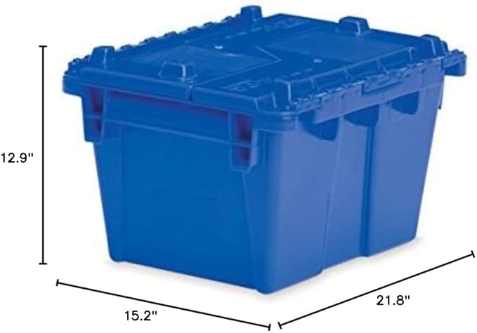 Large Storage Tote Large 21.8L x 15.2W x 12.9H - Blue
