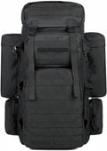Tactical Backpack Military Molle Hiking 56-75L Outdoor Hiking Bag Backcountry Jungle Tactical Trekking Black