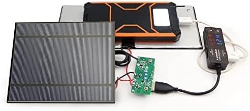 Fielect 5pcs 5V 1W Solar Panel Polysilicon Mini Solar Cells DIY Electric Toy Materials for Battery Power LED 107mmx61mm