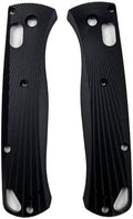1 Pair Non-Slip CNC Aluminum Alloy Scale Handle Replacement Fits for Bugout 535(Black)
