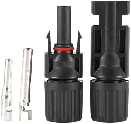100PCS Solar connectors 50 Pairs Solar Panel Connectors with 2 Wrenches Solar Connector with IP67 Waterproof Solar Panel Wire connectors (50pair)