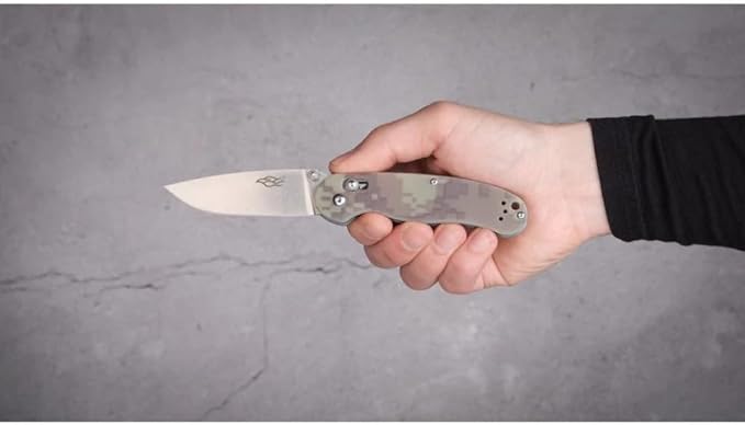 Firebird GANZO FB727S-CA Folding Pocket Knife 440C Stainless Steel Blade G10 Handle with Clip Hunting Fishing Outdoor EDC Knife (Camouflage)