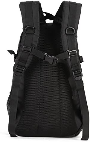 UNISTRENGH 25L Backpack Military Tactical Daypack Water-resistance Assault Gear Rucksack for Hunting Trekking Travelling (Black)