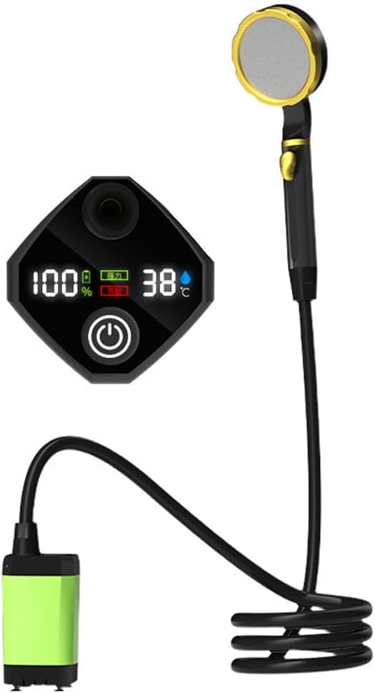 Portable Camping Shower Pump Reable Electric Shower Pump with Intelligent Digital Display