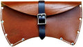 1844 Helko Werk Germany Leather Axe Sheath - Brown Leather Single Compartment 36 Inches Open Top