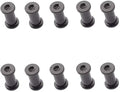 10 Sets CNC Titanium Hex Socket Screw Replacements with M3.5 Thread Fit for Knife Handle DIY Making Accessory(Black)