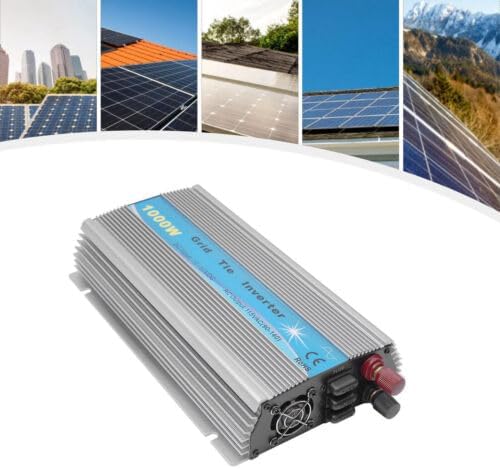 1000W Grid Tie Inverter 20-50V DC to 90V-140V AC Output MPPT Pure Sine Wave Inverter 48-62Hz for 36V Solar Panel and 36V Battery