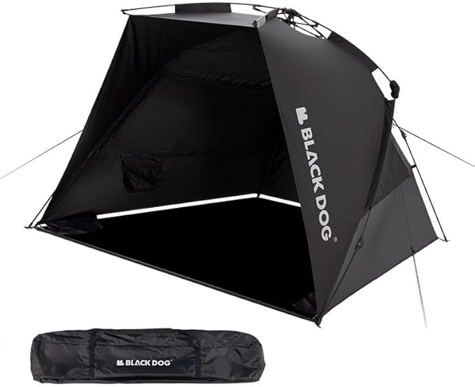 Blackdog Automatic Camping Sunshade Tent Outdoor Easy Setup Portable Beach Sun Shelter with HookUPF 50+ Waterproof for Camping Hiking Fishing Mountaineering for 3-4 Persons