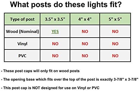 8 Pack Solar Powered Copper Outdoor Garden Deck Patio Fence Pathway Post Light (PL244 Copper - 1 LED)