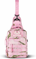 WOLFpak 9L Tactical Sling Bag| (Realtree APX Flushing Pink) | Concealed Carry CCW Backpack | Military Crossbody EDC Daypack Molle Chest Shoulder Pack