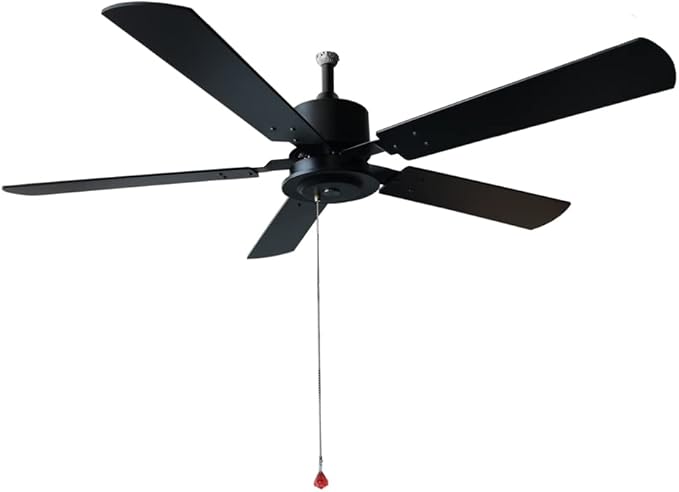 Outdoor 52 solar ceiling fan with wooden blades total 60W solar panel for porches patios gazebos breezeways (Day/Night operation version battery not included 20 inch downrod)