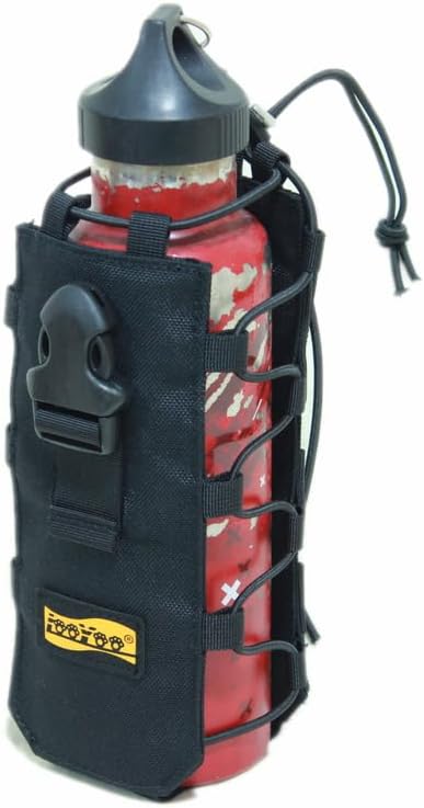 Looyoo/A22 Tactical Water Bottle Holder Pouch MOLLE Compatible Adjustable Bottle Carrier Bag.