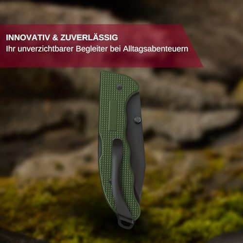 Victorinox Evoke Swiss Army Knife Featuring a Foldable Blade with Thumb Stud and Lockback Mechanism