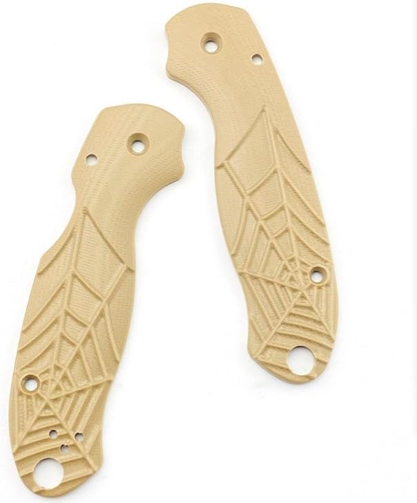 1 Pair G10 Scales Handle Fits for Para3 C223 DIY Making Replacement Accessory(Gray)