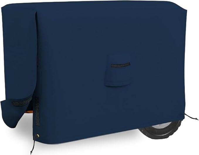 Covers &amp all Outdoor Generator Cover 12 Oz Waterproof UV &amp Weather Resistant Universal Portable Equipment Machinery Storage Protector with Air Vents Velcro &amp Drawstrings (20L x 15W x 1