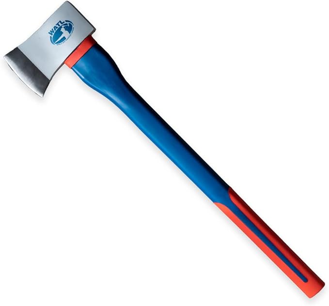 The Patriot: World Axe Throwing League Premium Competition Throwing Axe &amp Multi-Purpose Camping Axe or Wood Splitting Axe with Rubber and Fiberglass Handle