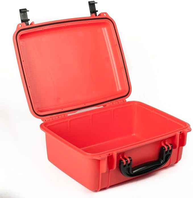 Seahorse SOLAS Orange High Visibility Hard Protective Case IP67 Waterproof/Impact Resistant/for Marine Photography Boating First Aid Box Tech Box Emergency (SOLAS ORANGE - 520)