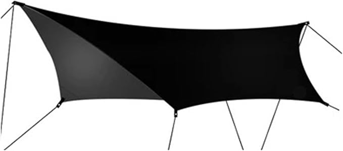 210t Polyester Ultralight Outdoor Camping Black Silver Coating Square Hexagon Sun Shelter