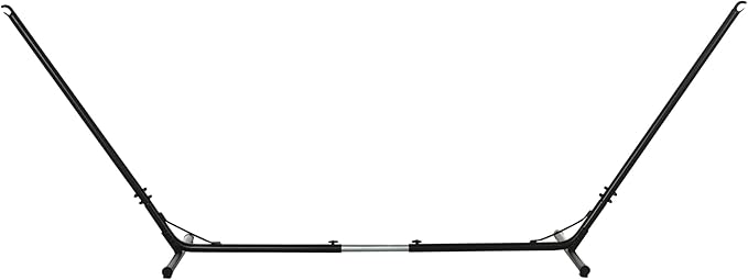 Outsunny Universal Hammock Stand 10-13ft Adjustable Steel Stand Space-Saving and Portable Carrying for Indoor and Outdoor Use Black
